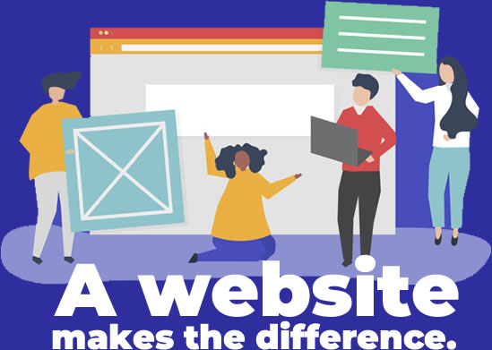 A website makes the difference.